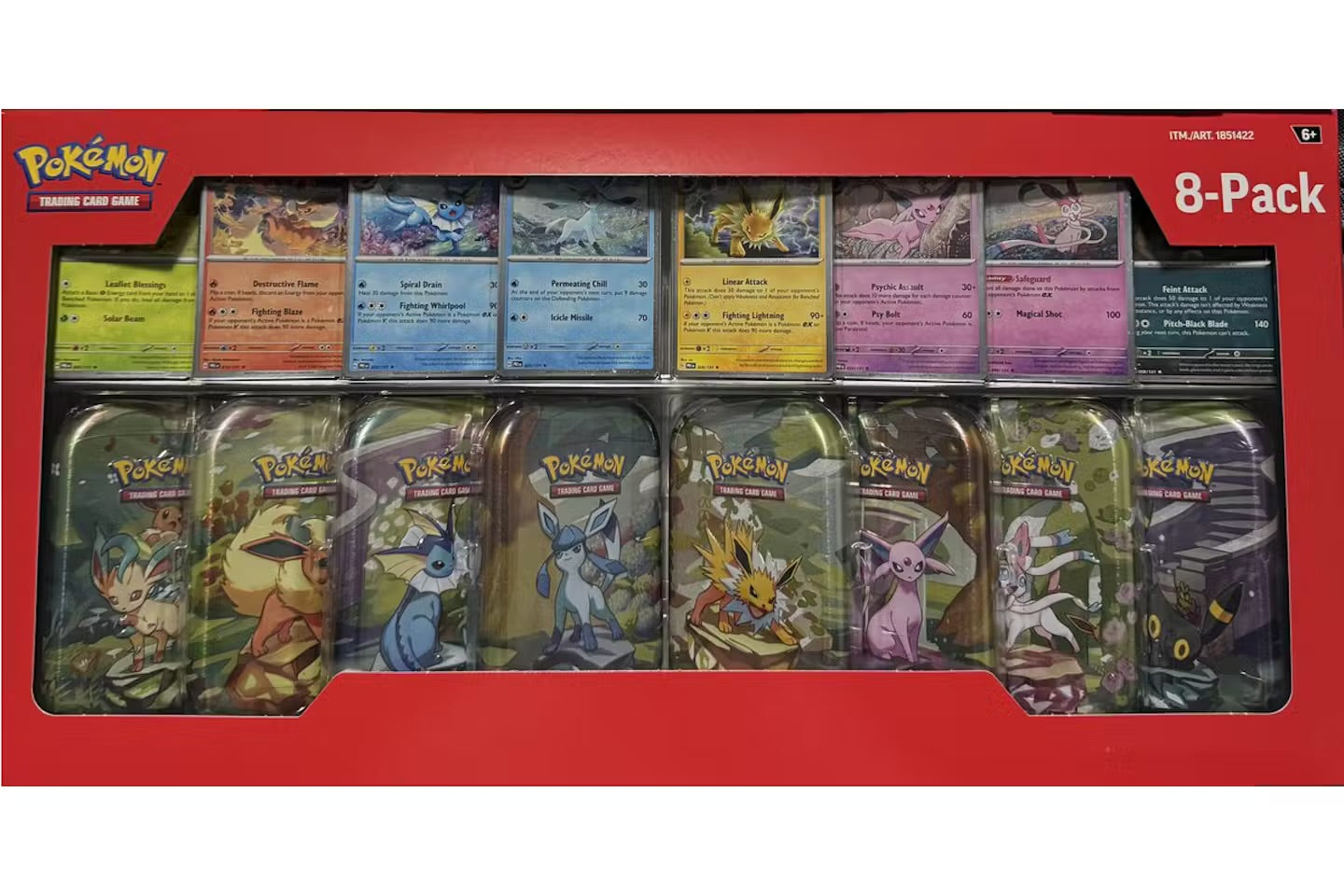 Pokemon Prismatic Evolutions 8 Mini-Tins (Sealed NEW)